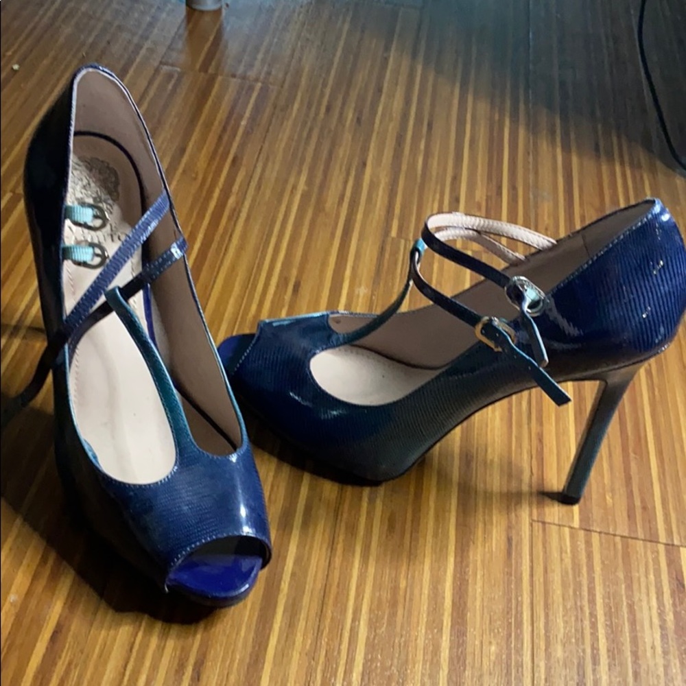 SOLD Vince Camuto Mary Jane peep toe heels